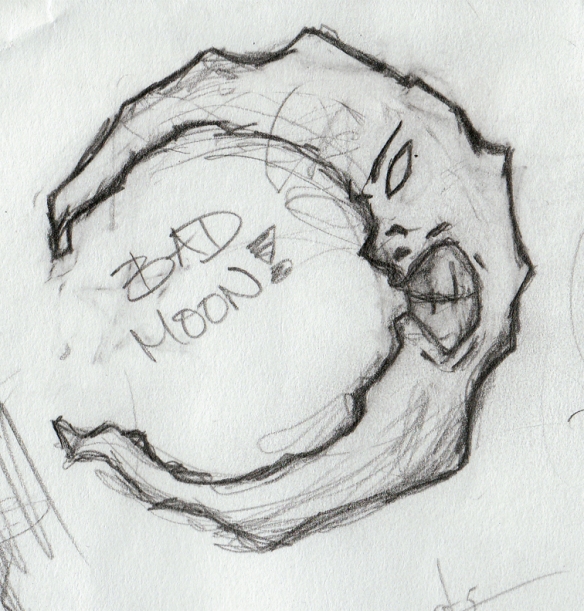 Bad moon, sketch a day